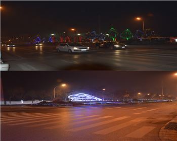 湖北節日亮化項目北客站