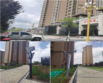 陜西平涼新世紀集團世紀花園庭院燈路、景觀路燈項目